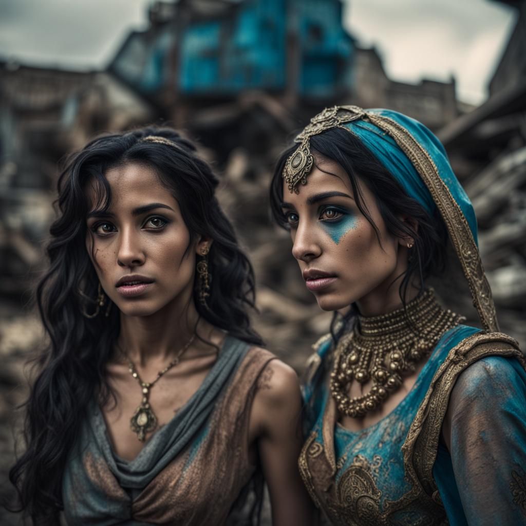 Aladdin and Jasmine in Dystopian Post-Apocalypse