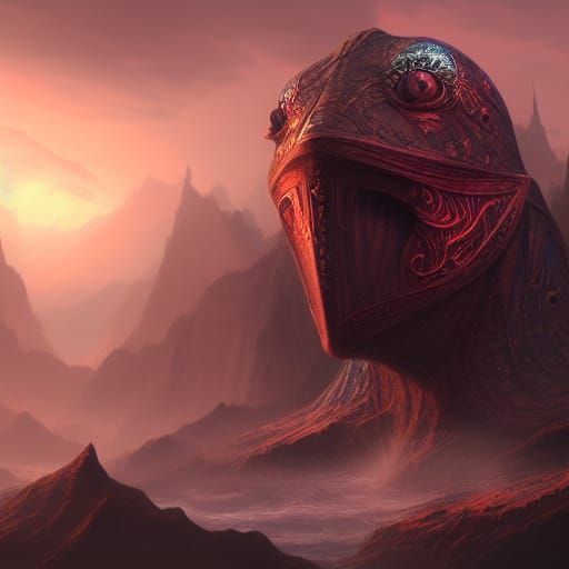 Detailed Matte Painting of Finger in Nose