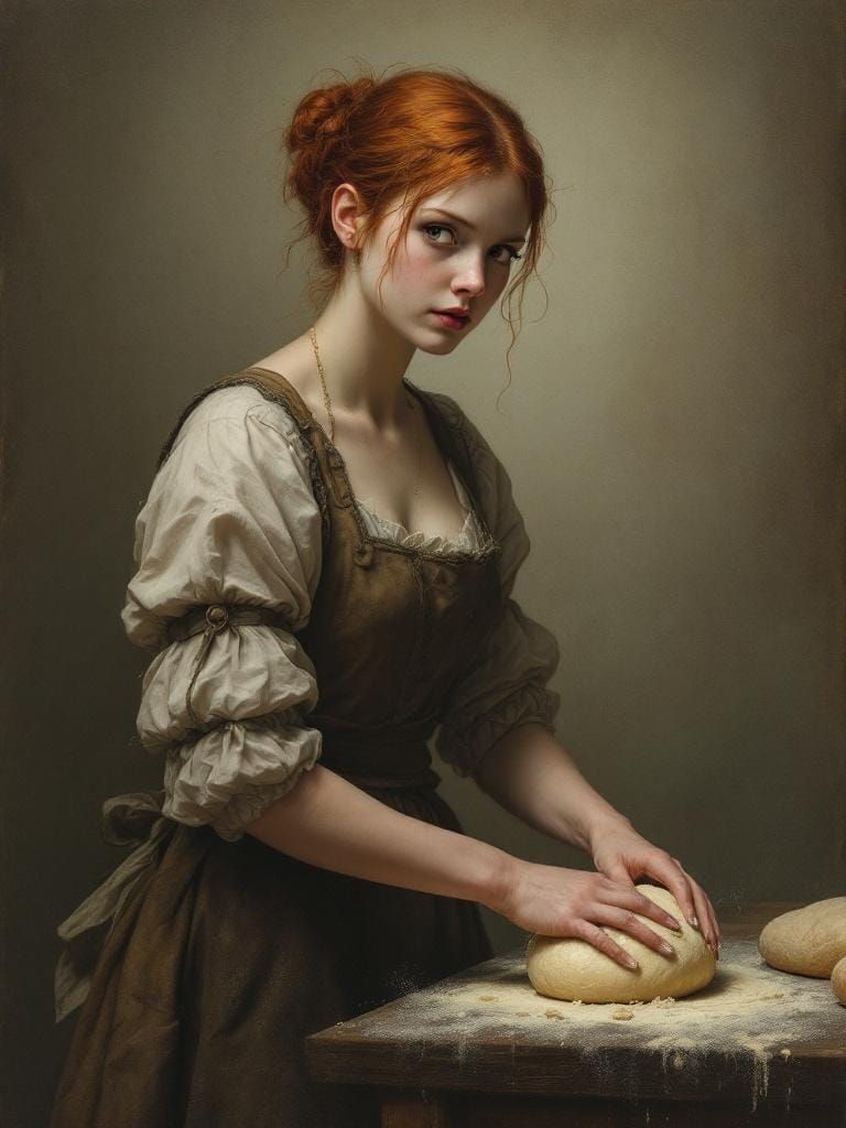 Renaissance Baker in Victorian Gothic Kitchen