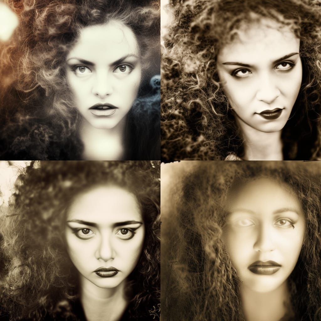 "Warriors" - Retro 80s Inspired/Surreal/Fantasy/Portrait Art