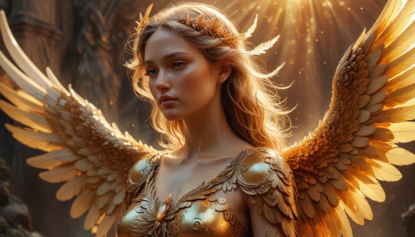 Angelic Protector of Earth in Digital Art