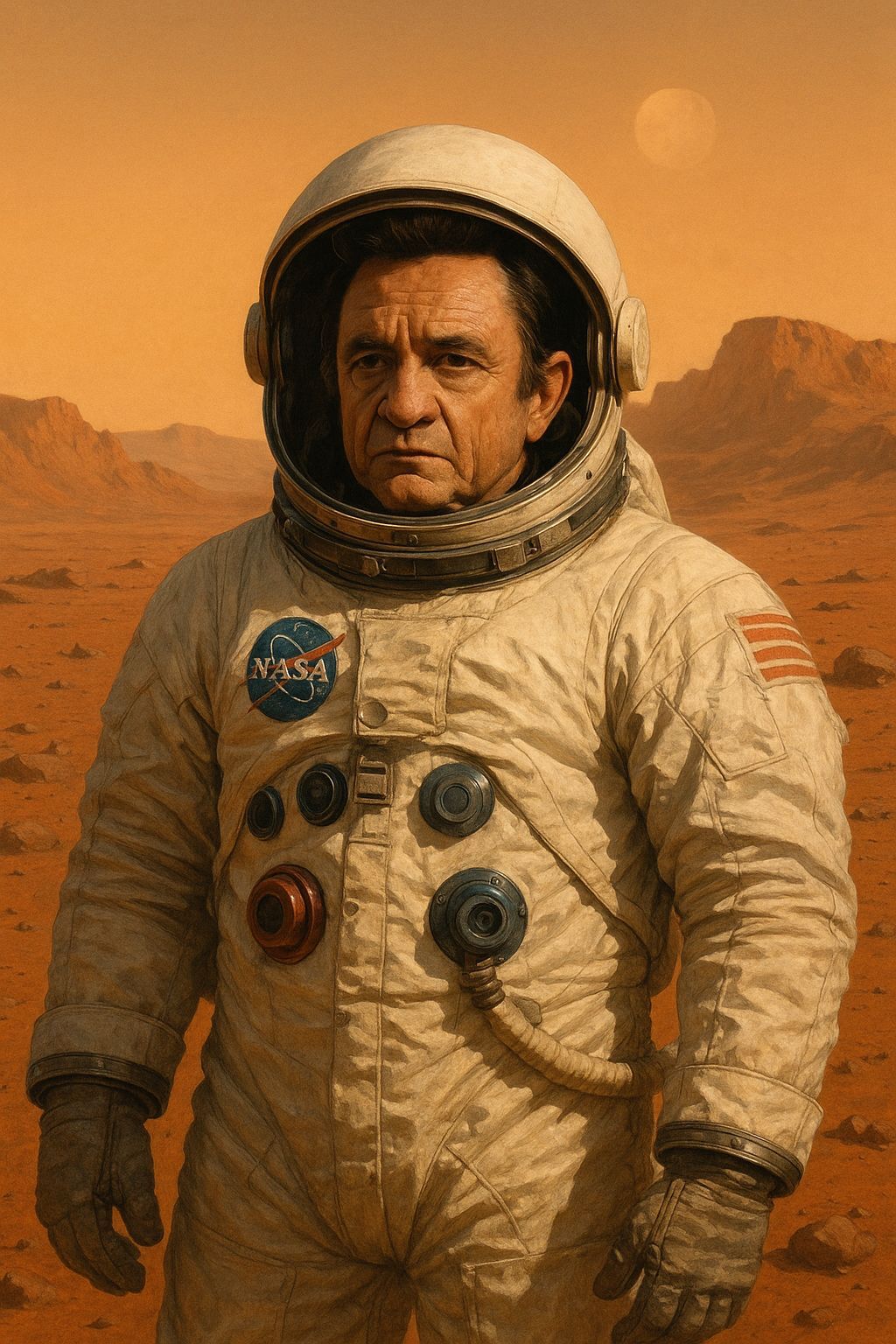 Johnny Cash as Astronaut on Mars