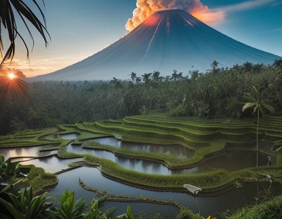 Gunung Agung Bali Indonesia (Prompt Test)