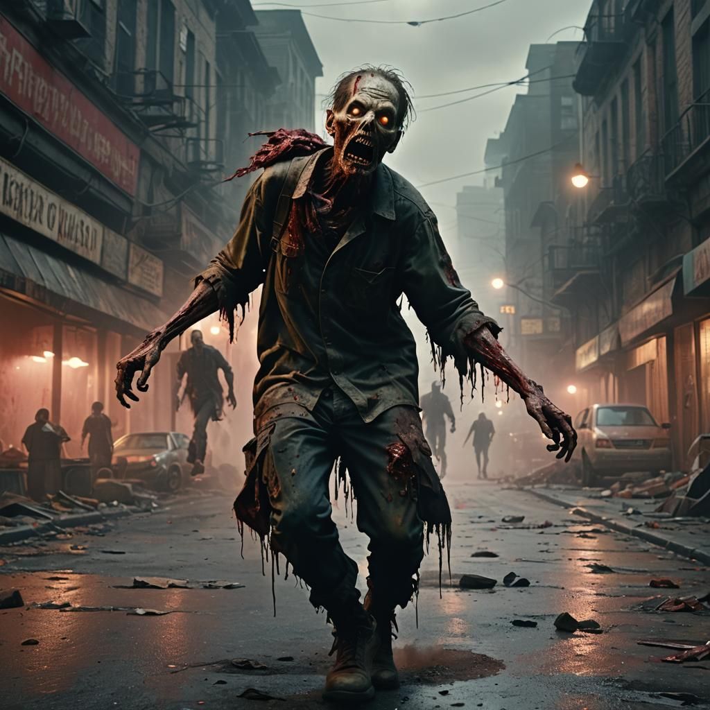 Hyper-Realistic Zombie Apocalypse in Abandoned City