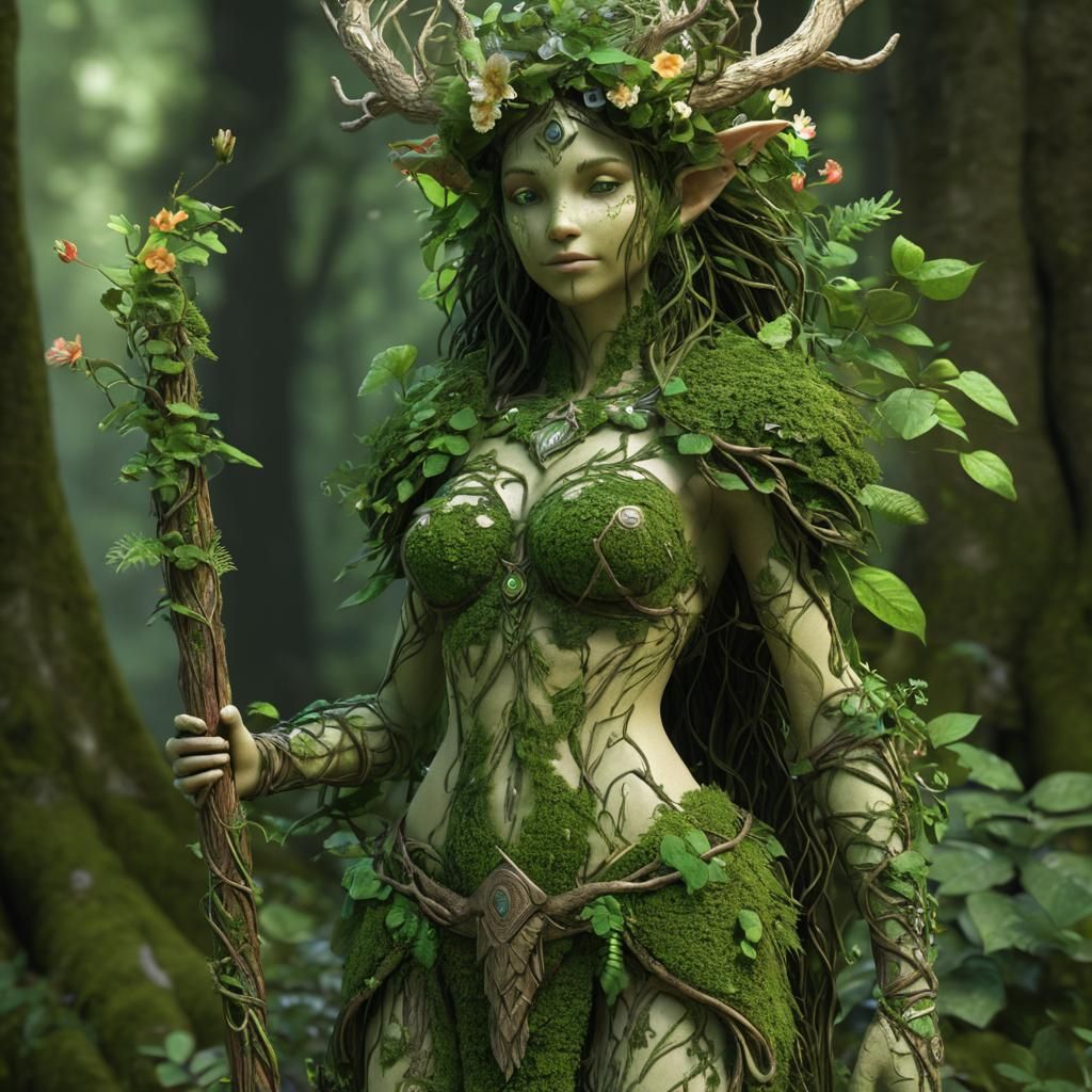 Mystical Forest Guardian 3D Model