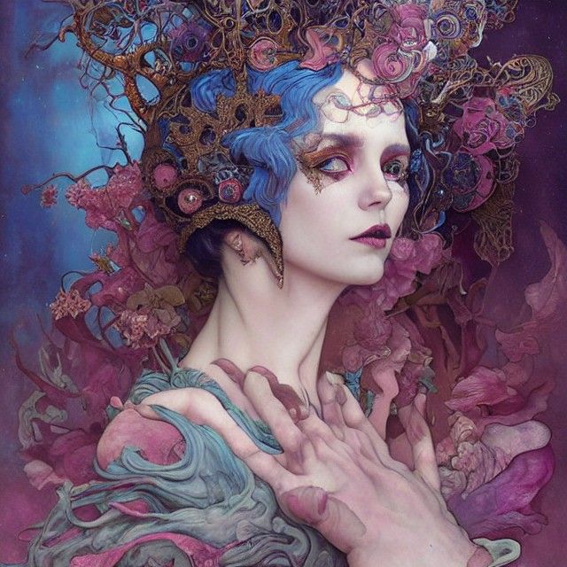 Nehellenia: Brain Goddess of Dreams as Photorealistic Portra...