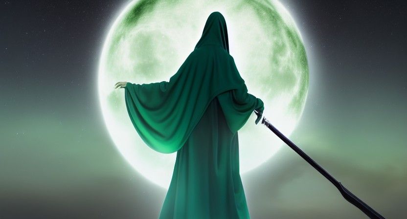 Female Reaper Gazing into the Galaxy