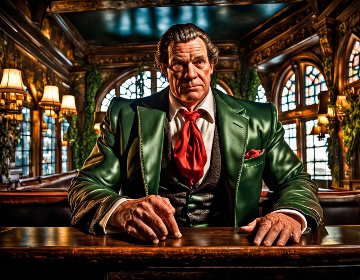 Mafia Giant in Nightclub: 3D Digital Art