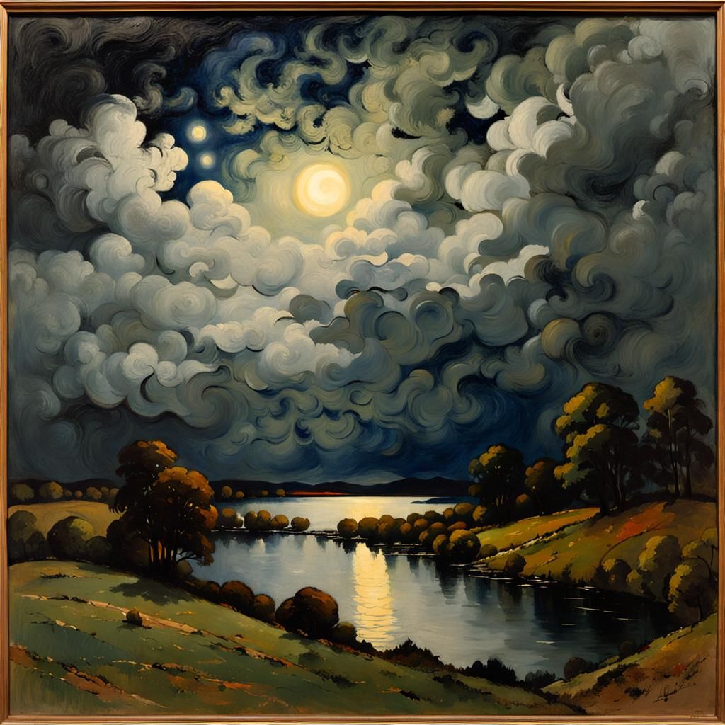 Cloudy Night: Scottish Colourist Nocturne