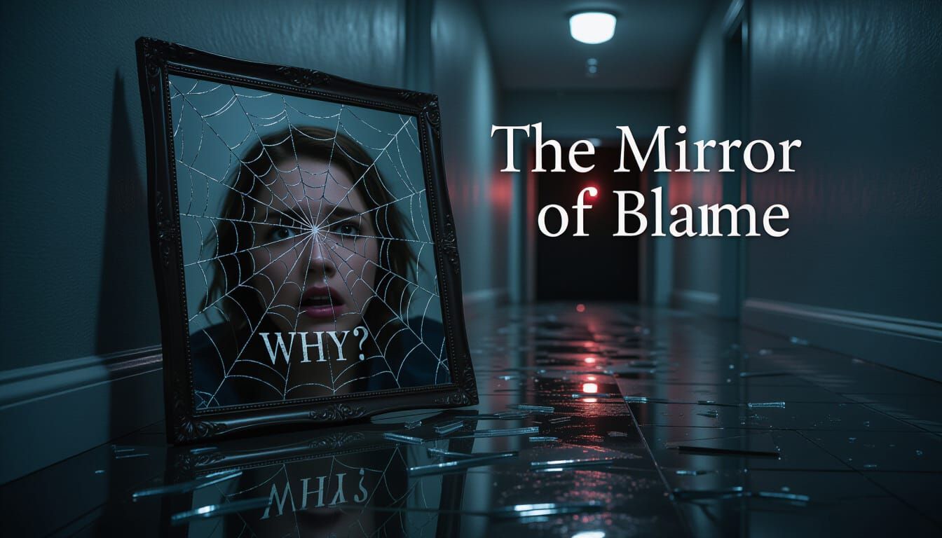 Dark Psychology Cracked Mirror Reflection