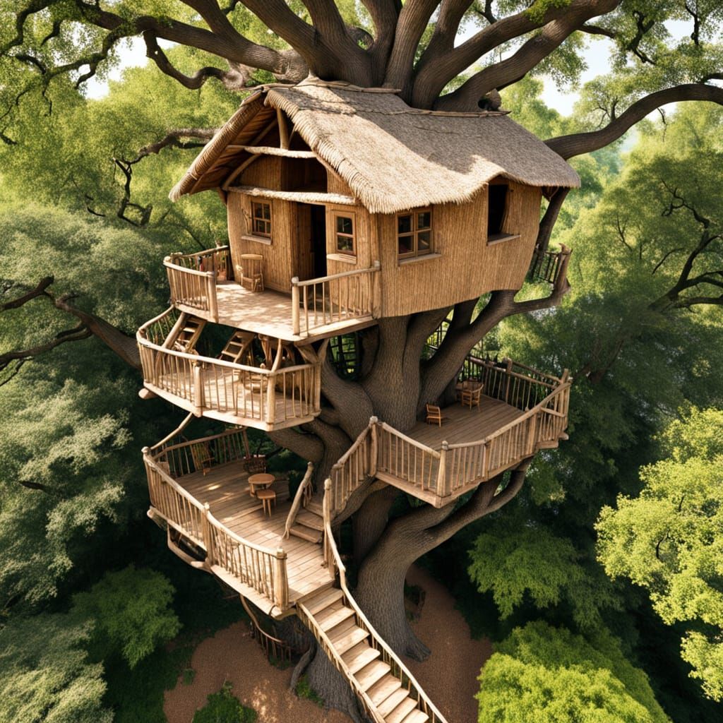 Treehouse in an Ancient Oak