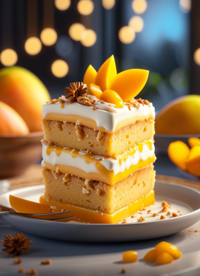 Mango Graham Cake