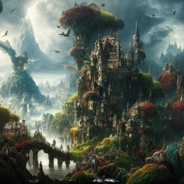 Epic Wonderland: Dramatic Digital Matte Painting