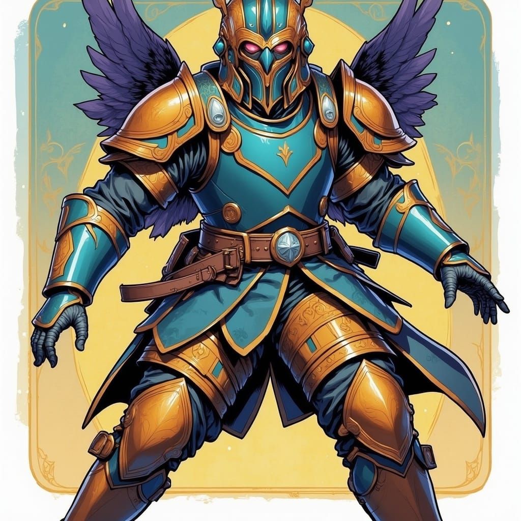 Robots Befriending Character in Cell-Shaded Vector Art