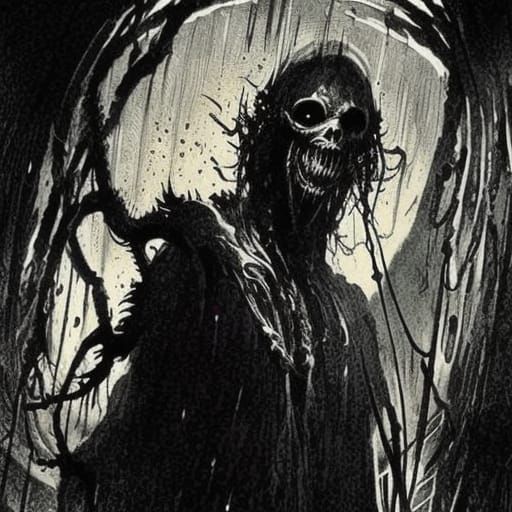 Sinister Eldritch Horror in Dark Fantasy Style