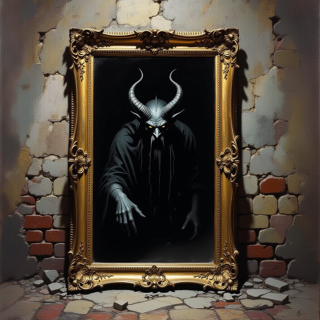 Demonic Portrait Emerges in Dark Ages Horror