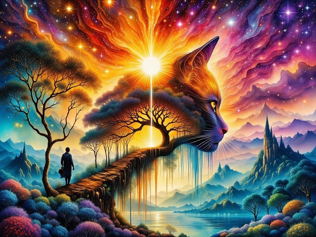 Cat at the Top Of the Stairs!