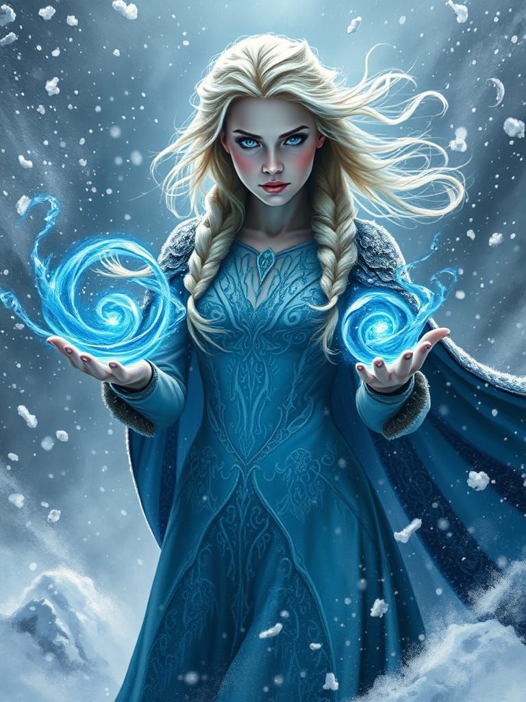 Dark Fantasy Goddess Confronts the Storm in Hyper-Realistic ...