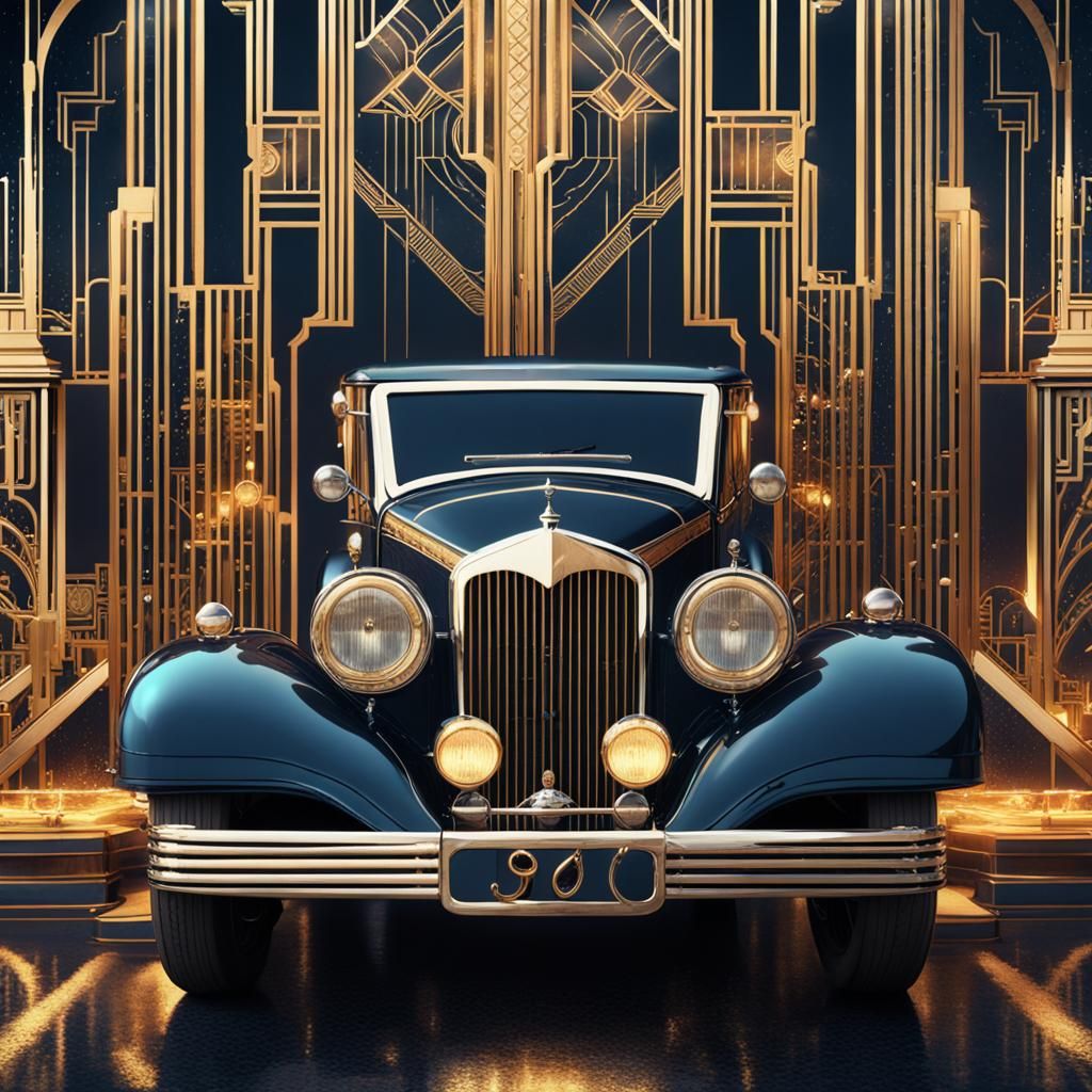 Art Deco Close-Up in Great Gatsby Style