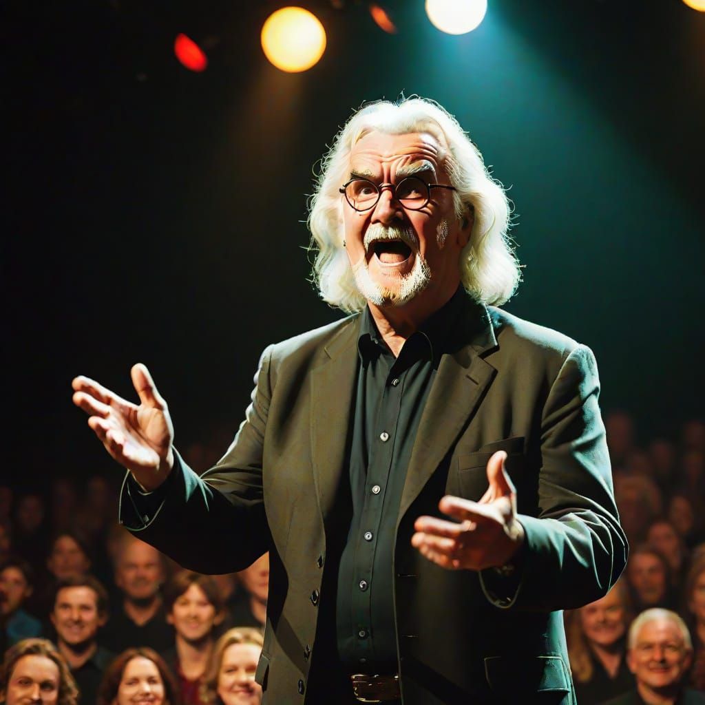 Billy Connolly on Stage: A Cinematic Comedy Still