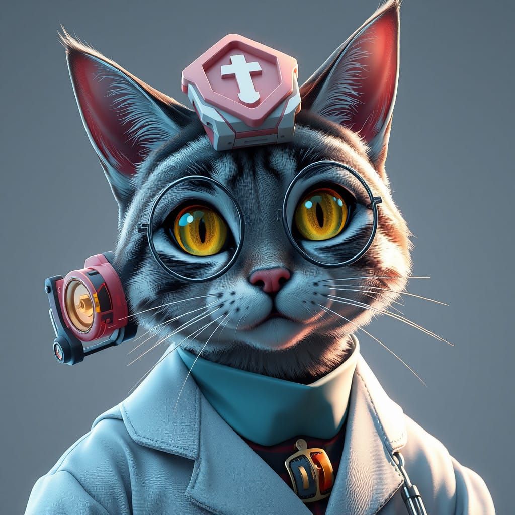 Stunning Anime Cat Concept Art