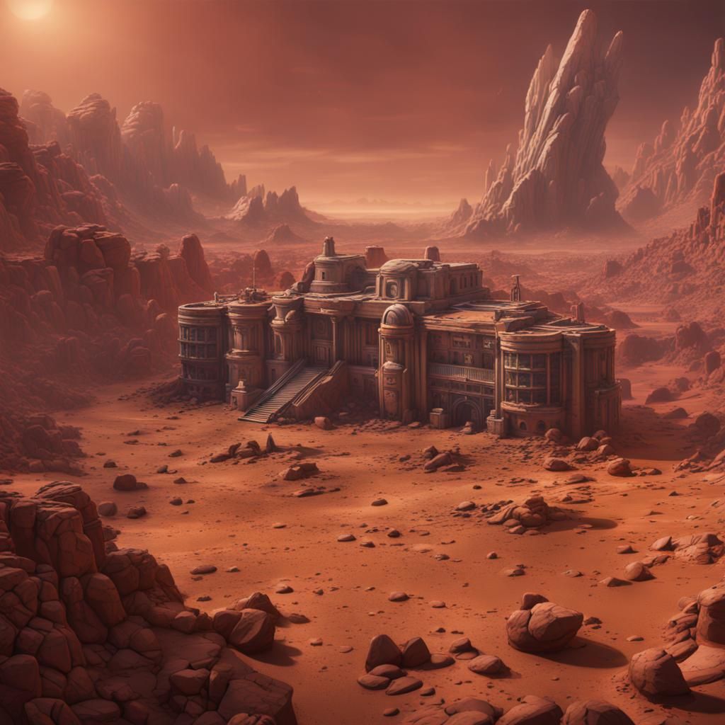 Life on Mars: Detailed Matte Painting