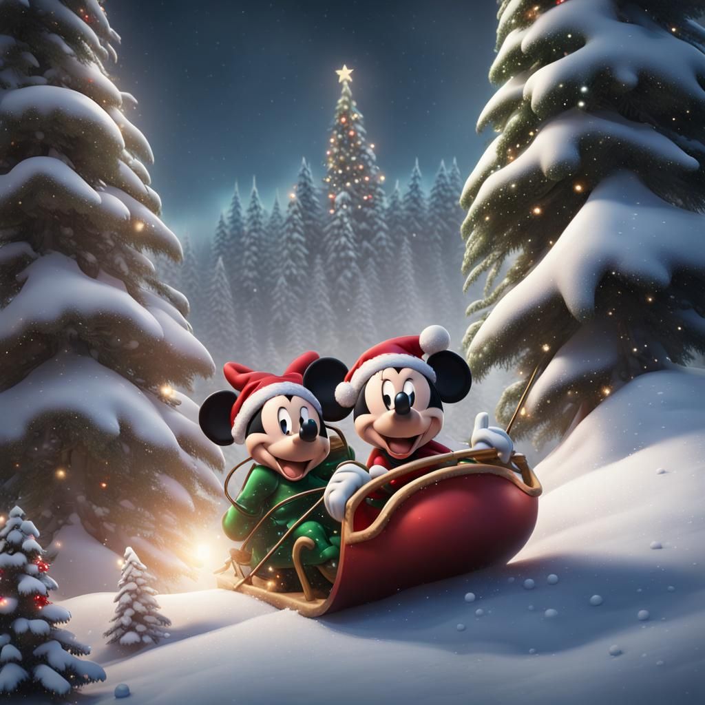Mickey and Minnie's Winter Sledding Adventure