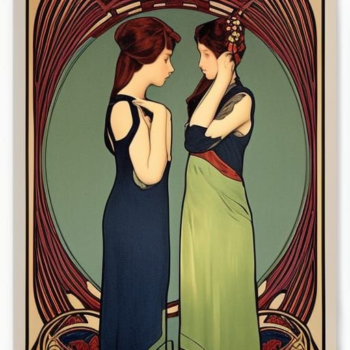 Art Nouveau Twins - series