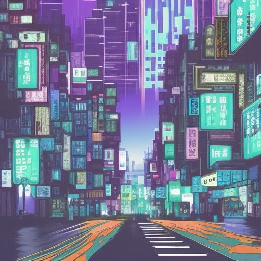 Yin Yang Cities: Studio Ghibli Anime Art