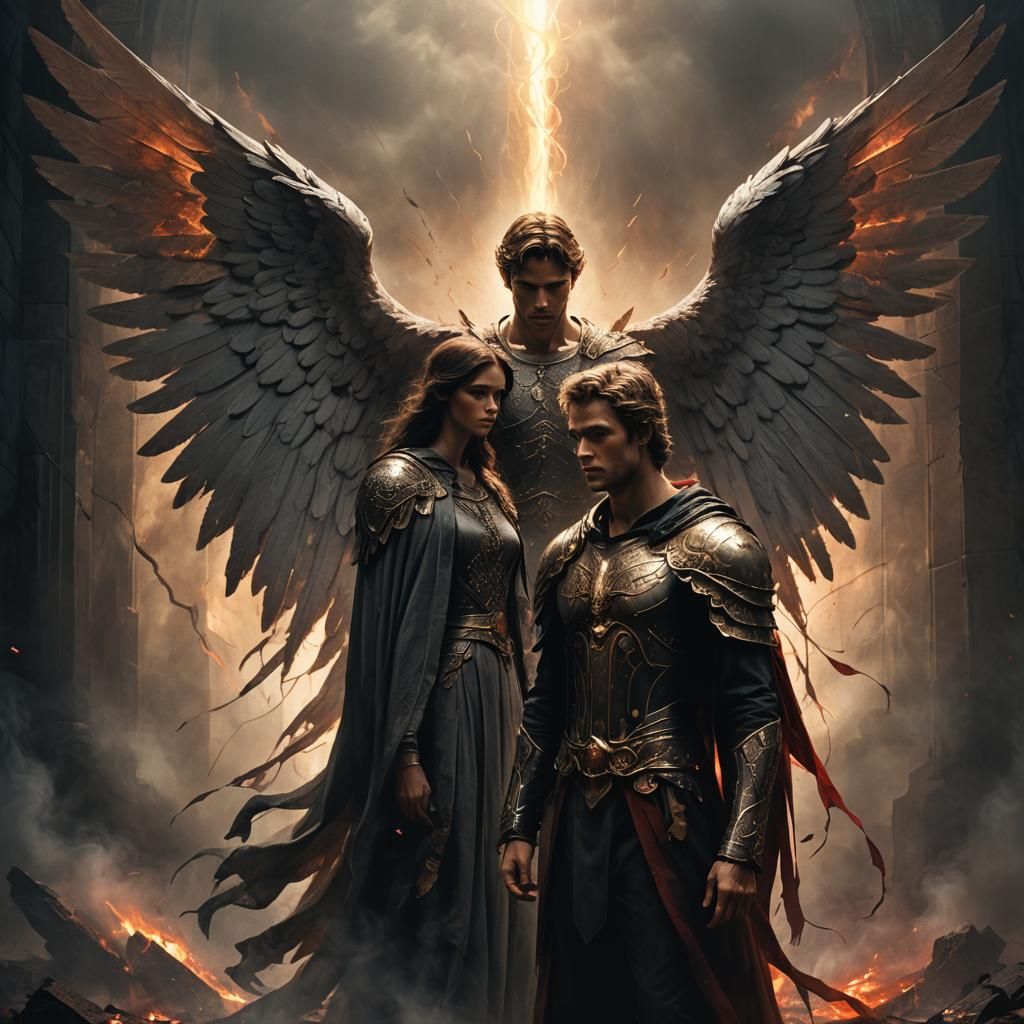 Angel with Ash Wings Offers Klaus a Vision