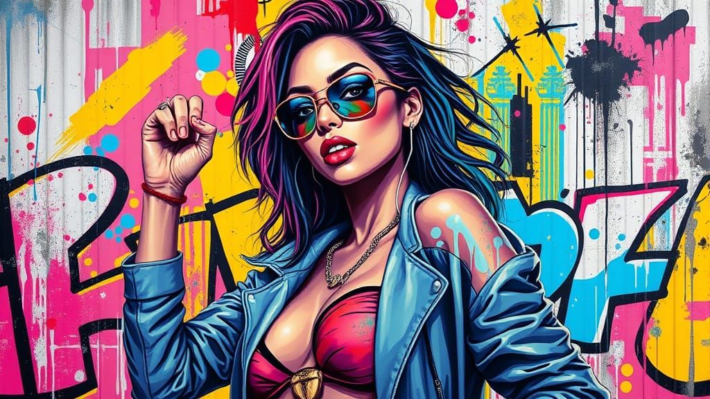 Confident Street Art Icon