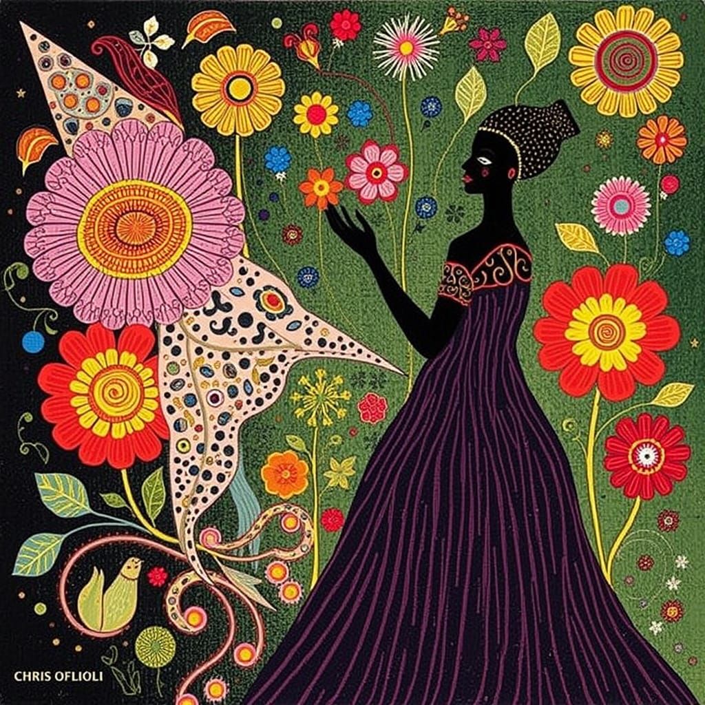 Extravagant yet Serene Artistic Expression