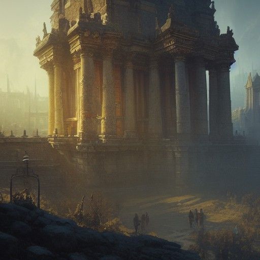 Dark Fantasy Ancient City in Unreal Engine