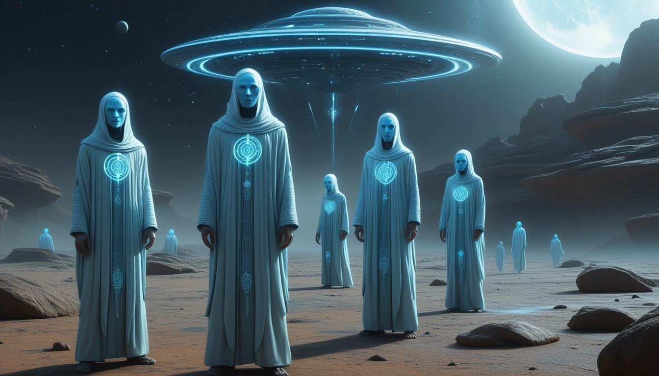 Andromedans: Spiritual Alien Beings in Realistic Digital Art