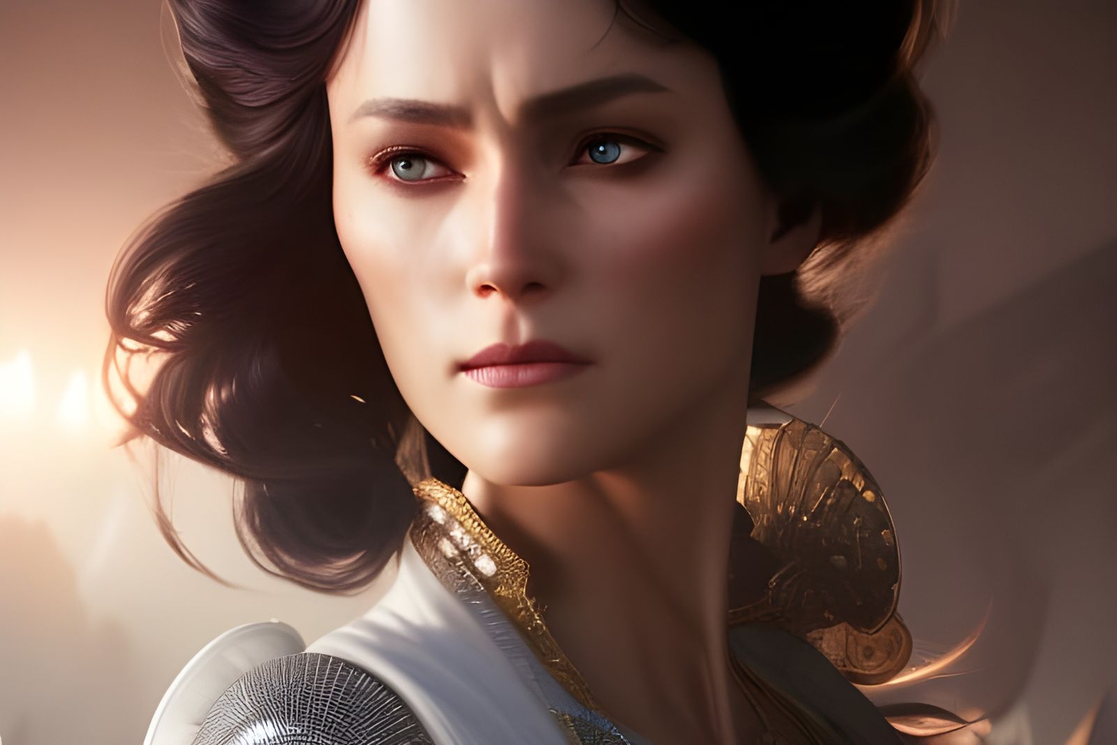 Striking Portrait in Hyperdetailed Digital Art Style