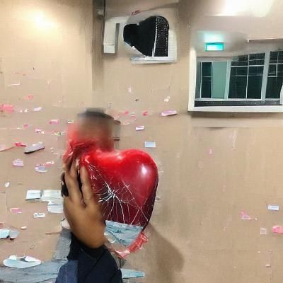 Visceral Depiction of Shock and Heartbreak
