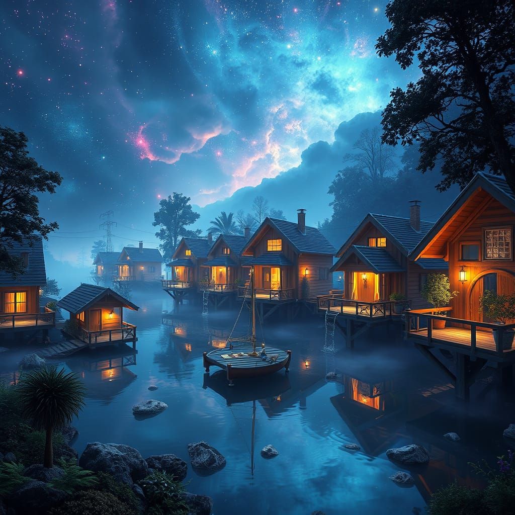 Ethereal Eco-Settlement in Cosmic Hyperrealism