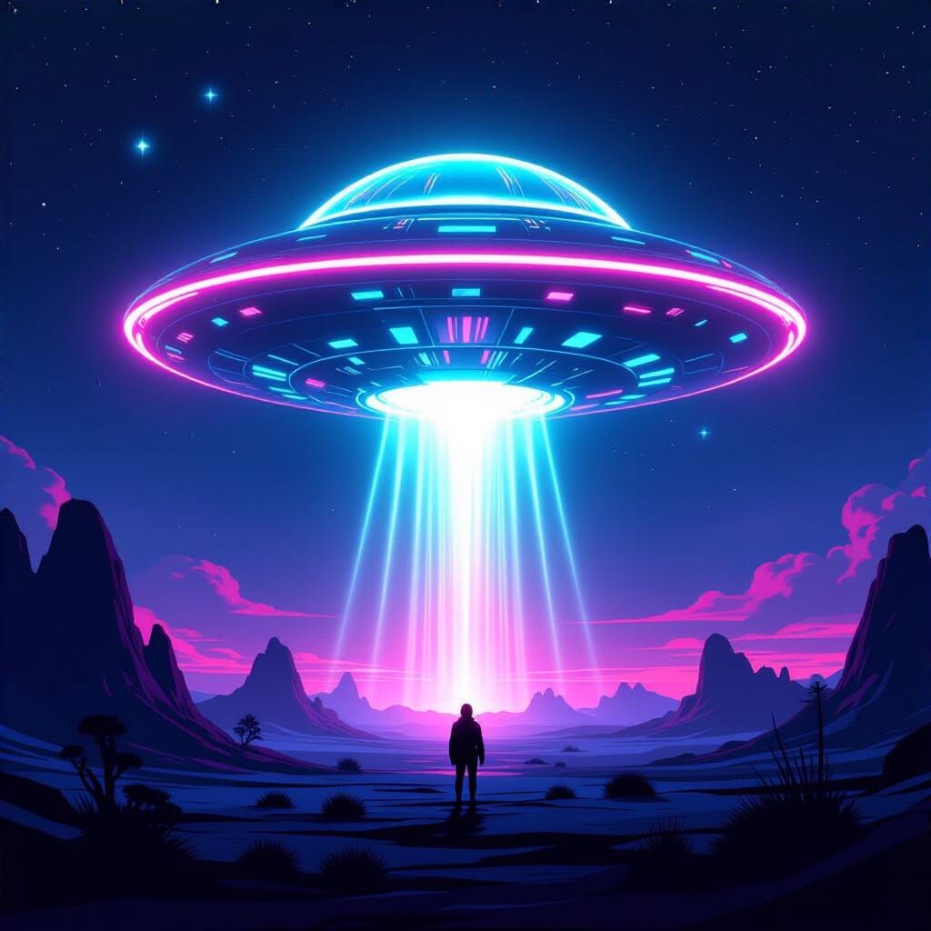 Neon Emanation UFO