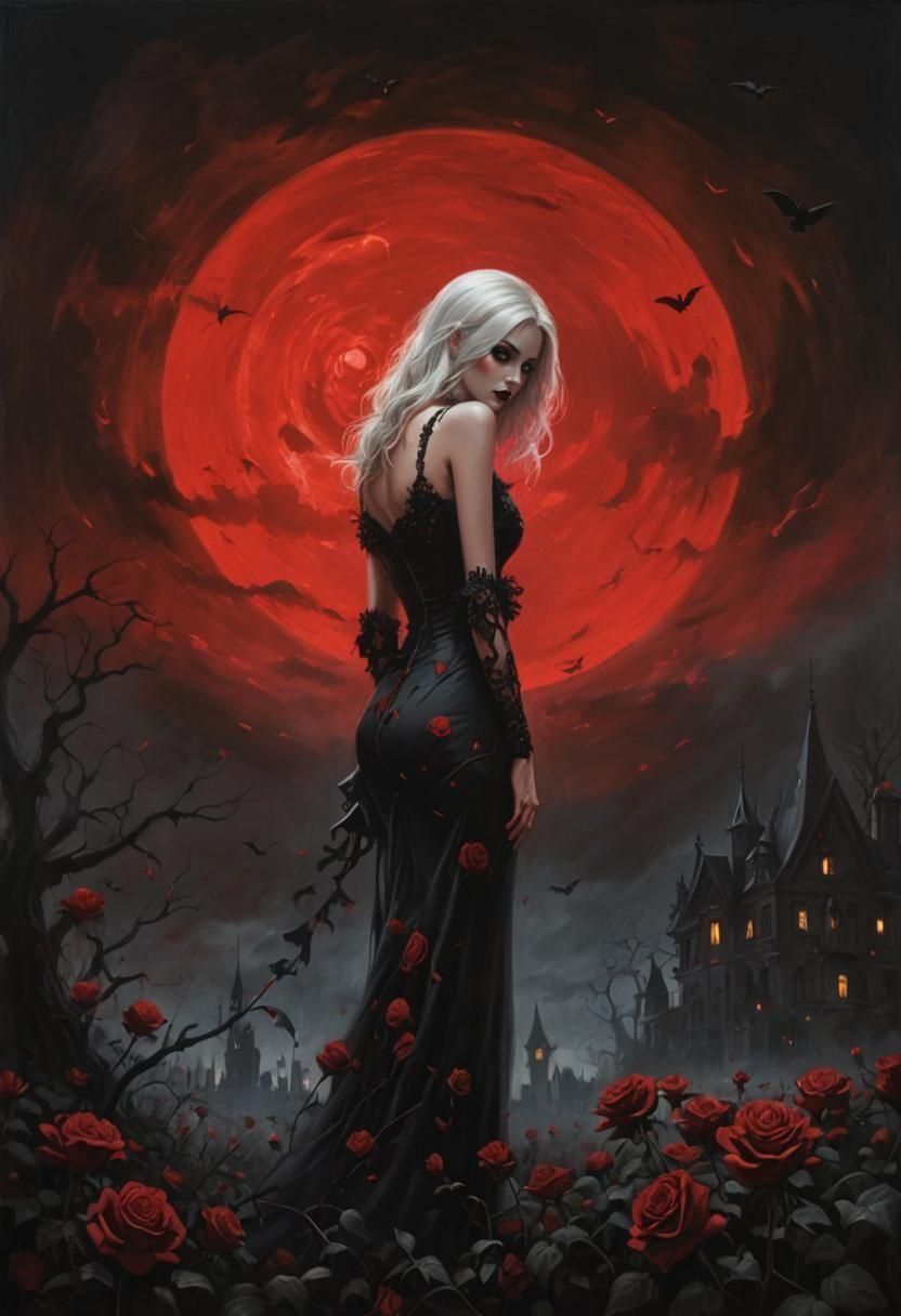 Noir Night of Secrets in a Gothic Mansion