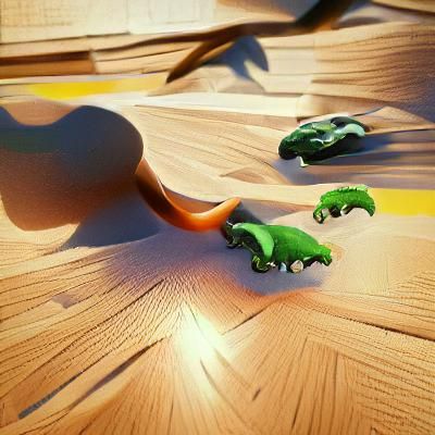 Dinosaurs Racing Cars: 3D Render on Artstation