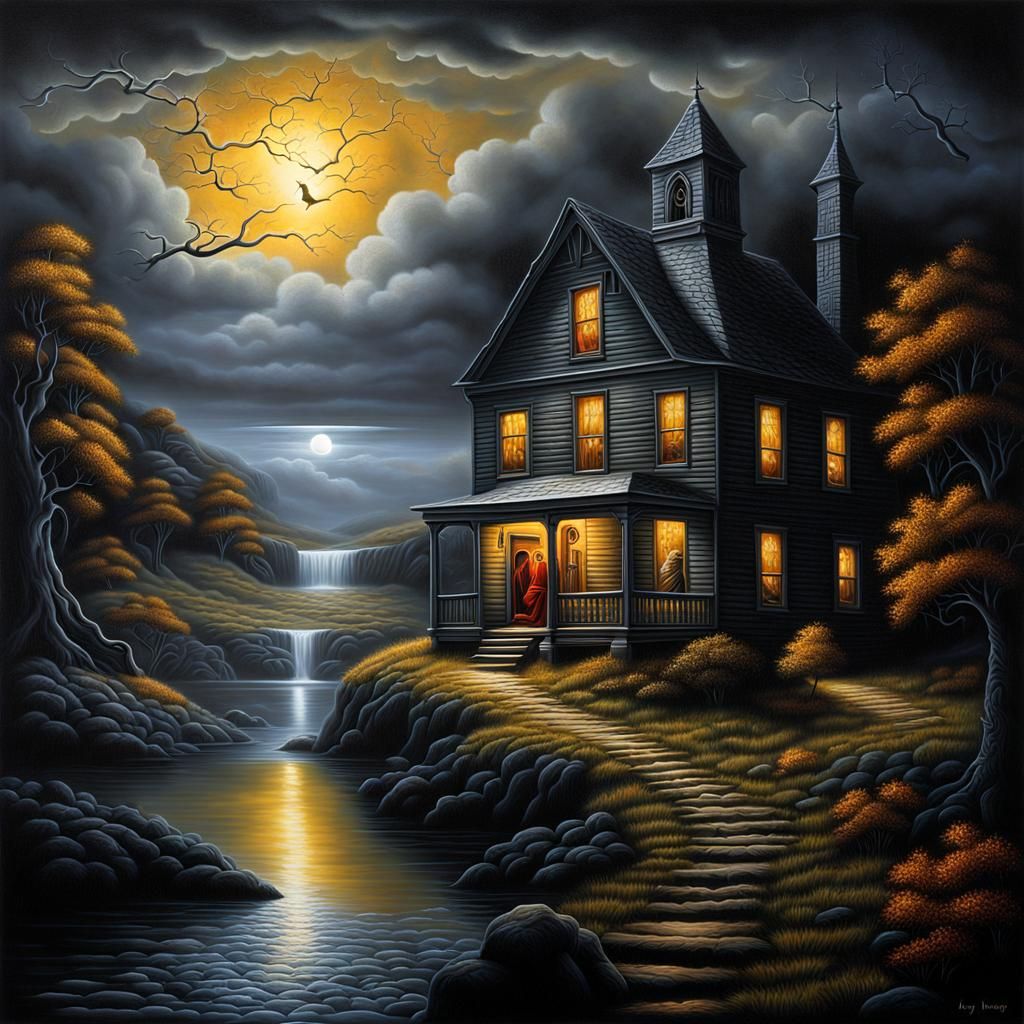surrealism and fantasy with a distinct gothic undertone