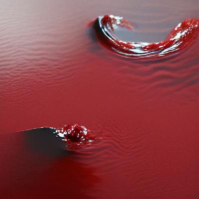 Minimalist Blood in Water Concept