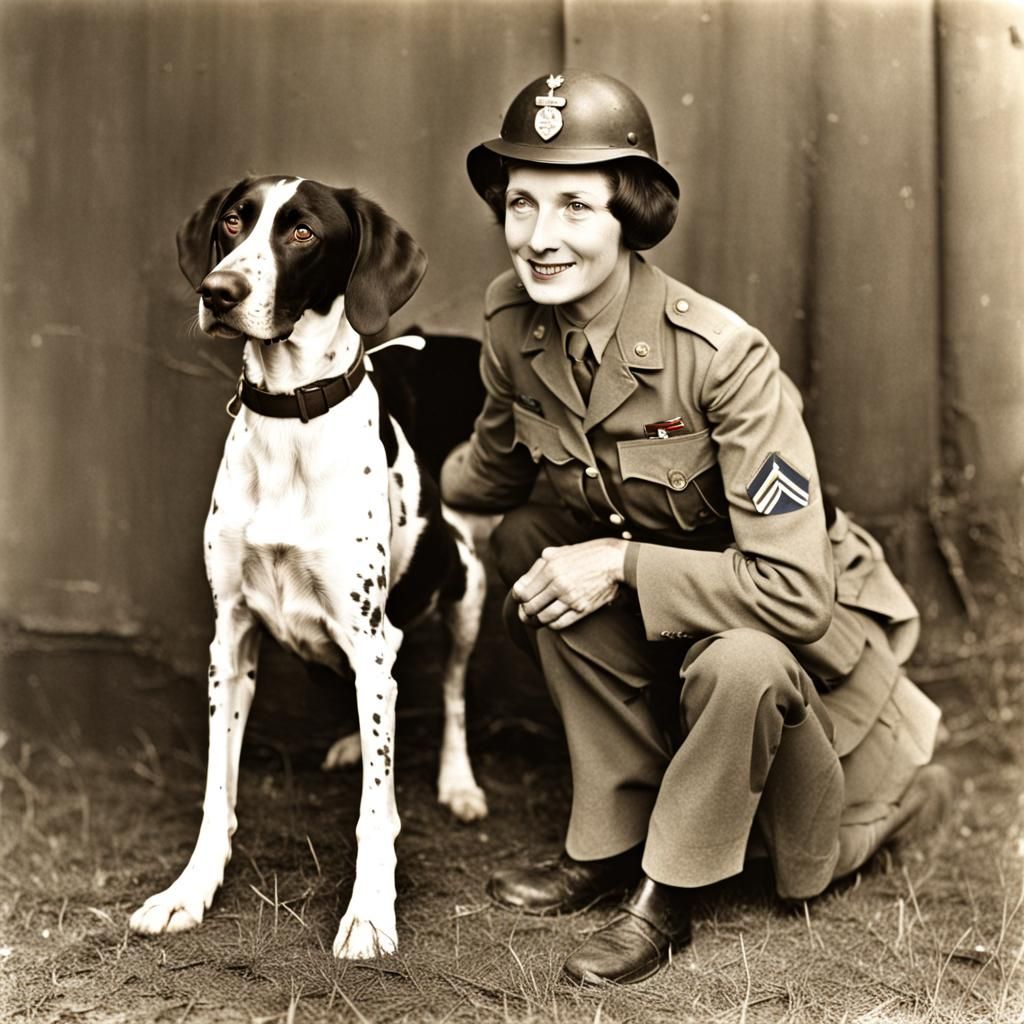Judy the English Pointer: WWII Military Dog