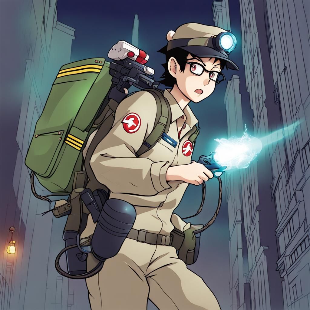 Ghostbuster in Anime Style Key Visual