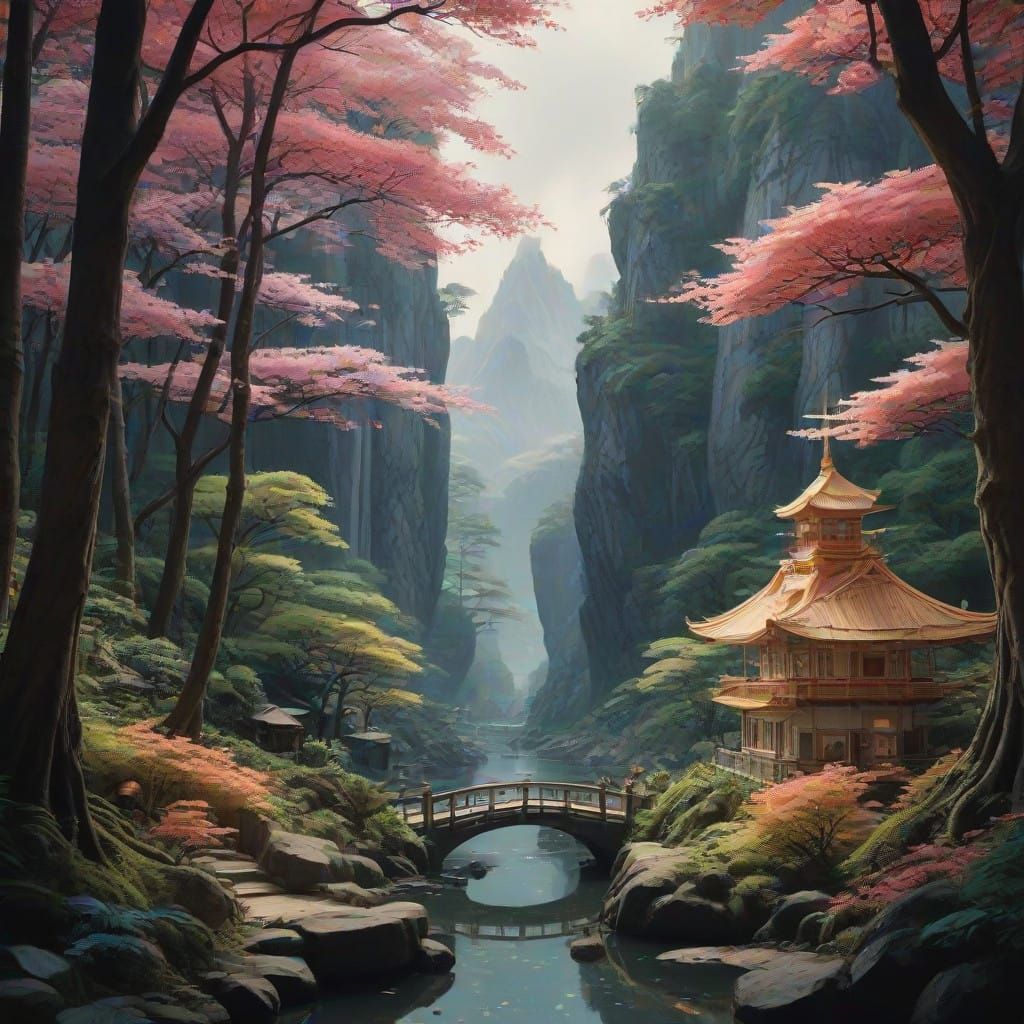 Origami Dreamscape in Soft Focus