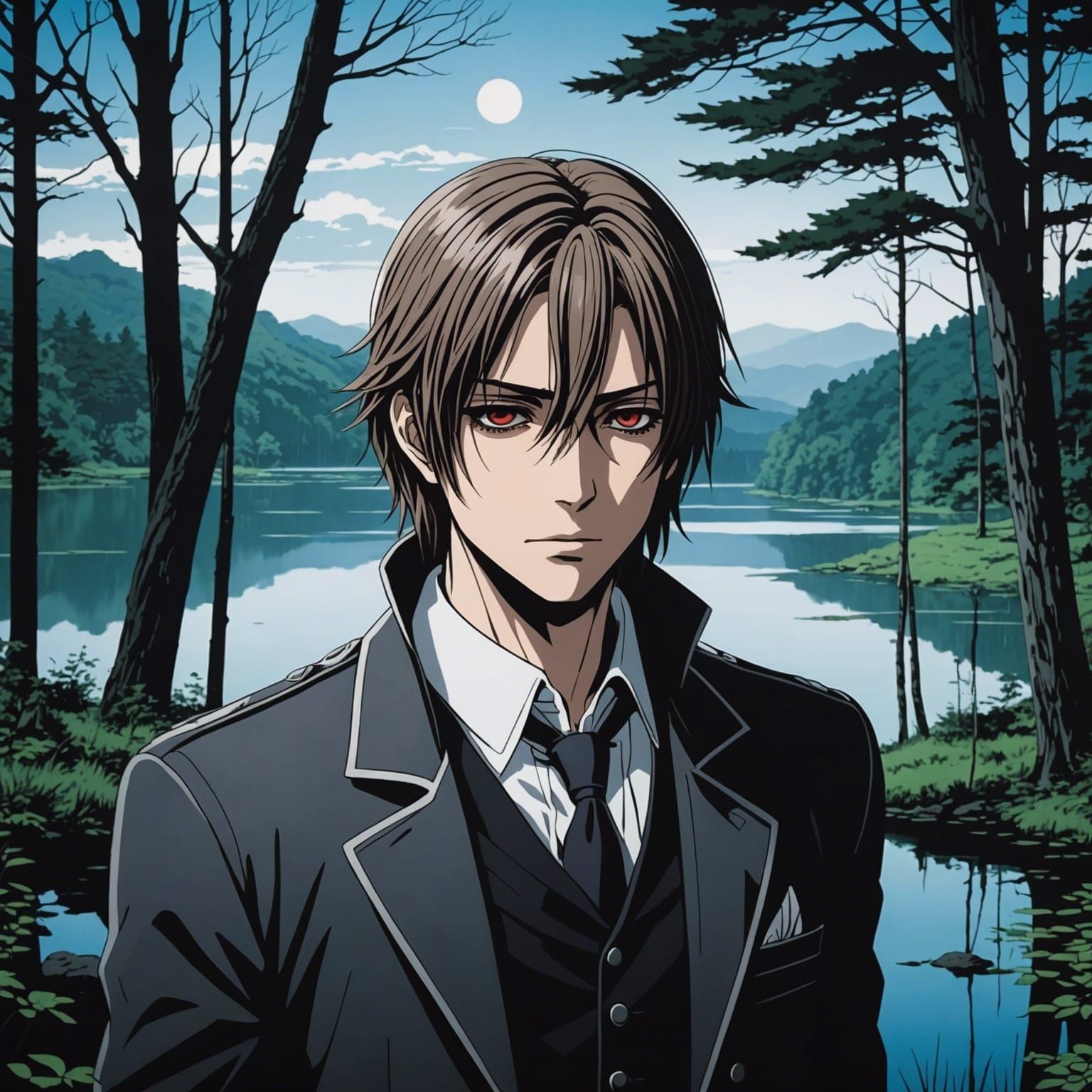 Vampire Knight Portrait in Anime Style