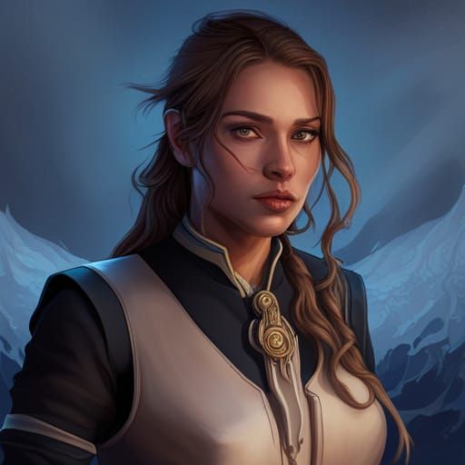 Young Woman as Blacksmith: Fantasy Portrait