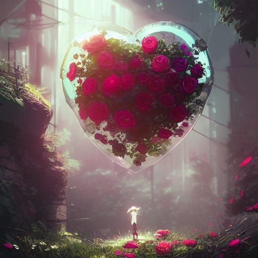 Hearts can be pricky like roses yet are delicate like glass.