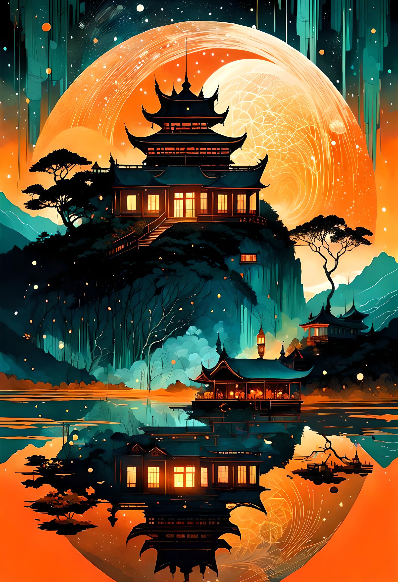 Night temple