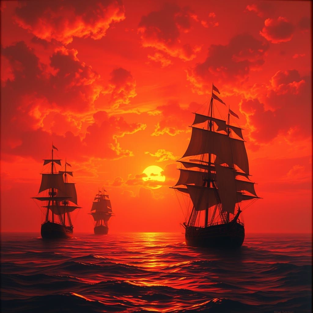 Red sky at night, sailor’s delight; red sky in morning, sailor’s warning